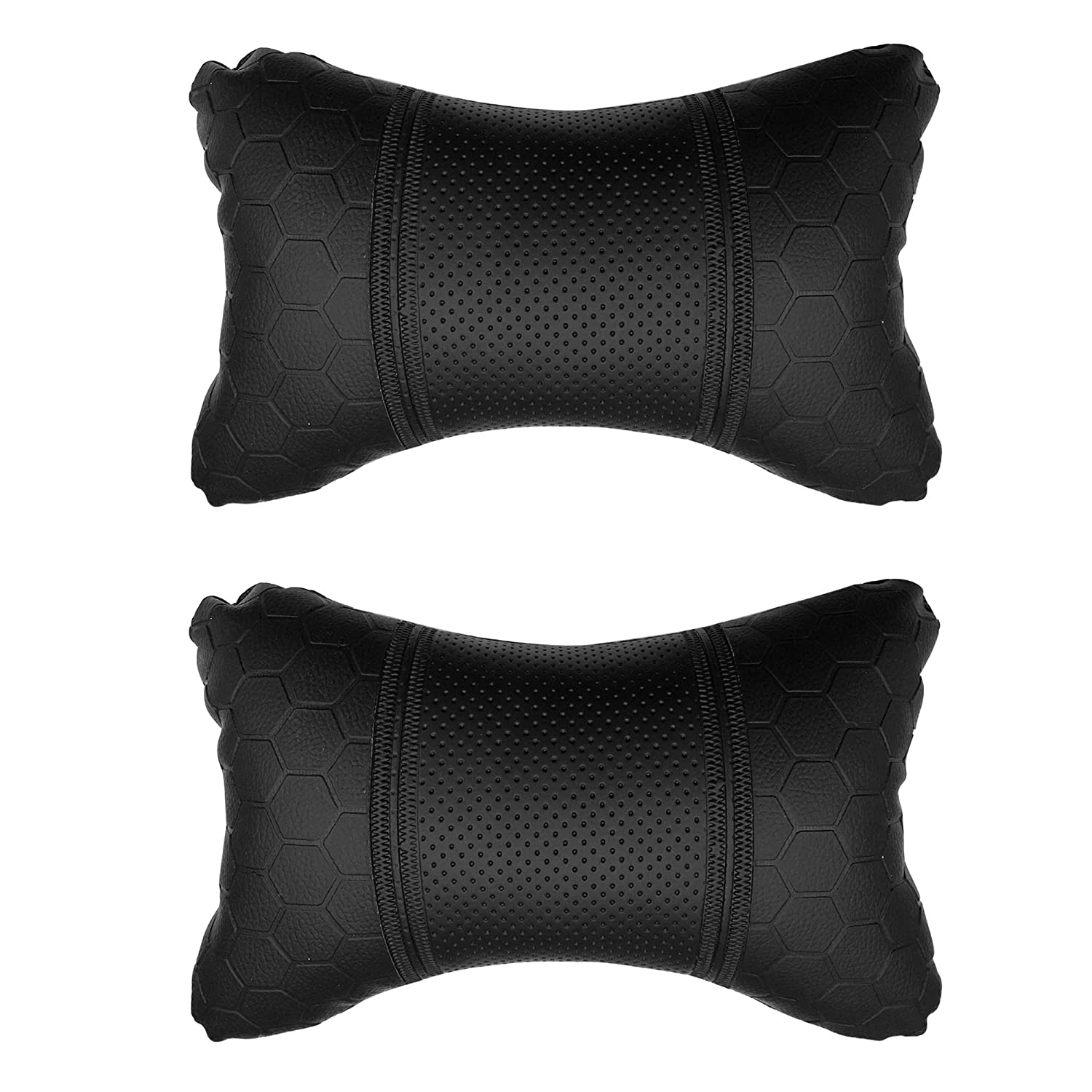 Adroitz Neck Cushion (Black, Pack of 2) 