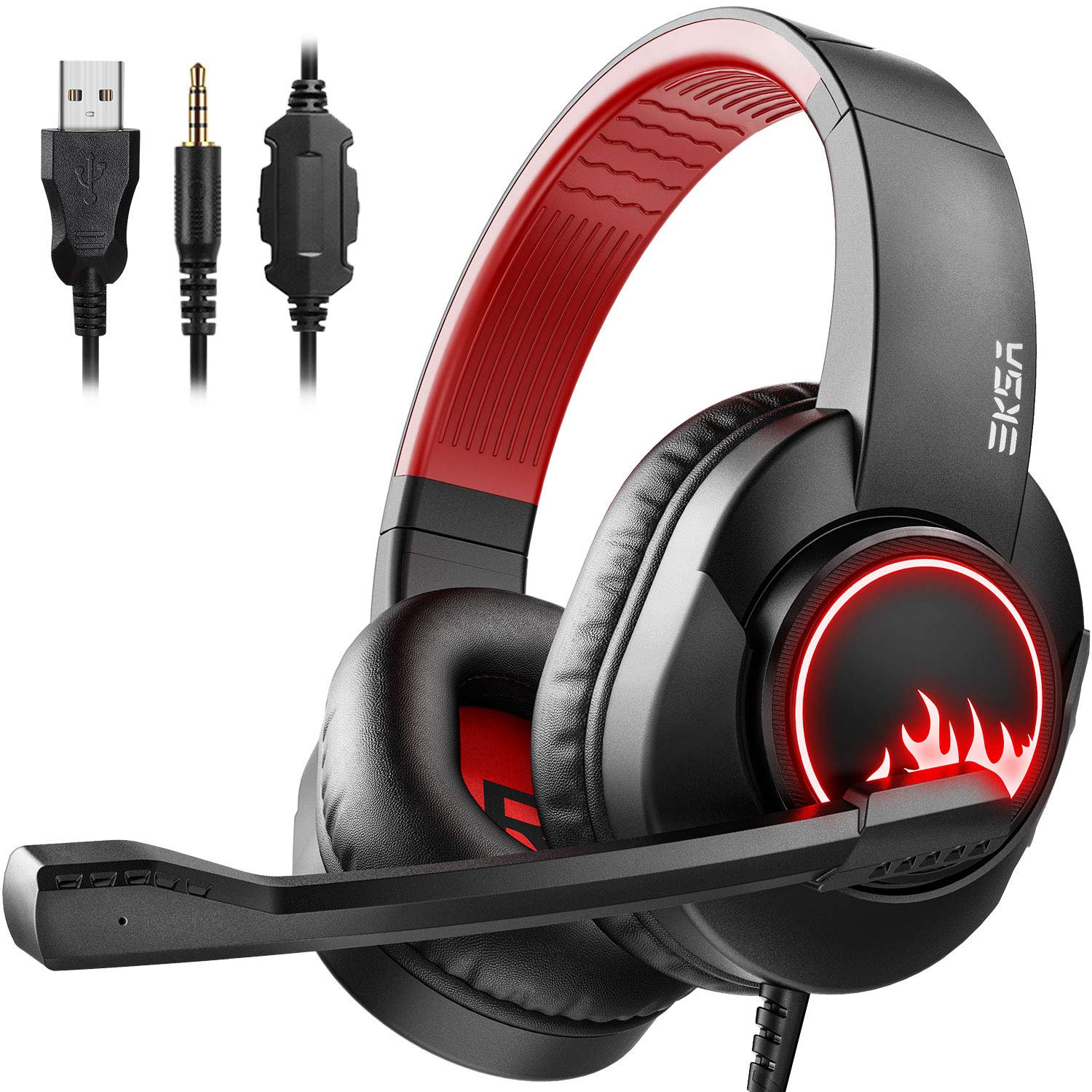 EKSA T8 PS4 Headset Gaming Headphone wit