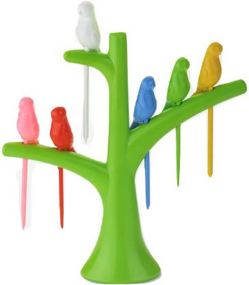 MACARIZE Happy Bird Fruit Fork Set Plast