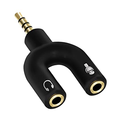 Headset Splitter Headphone Microphone Ad