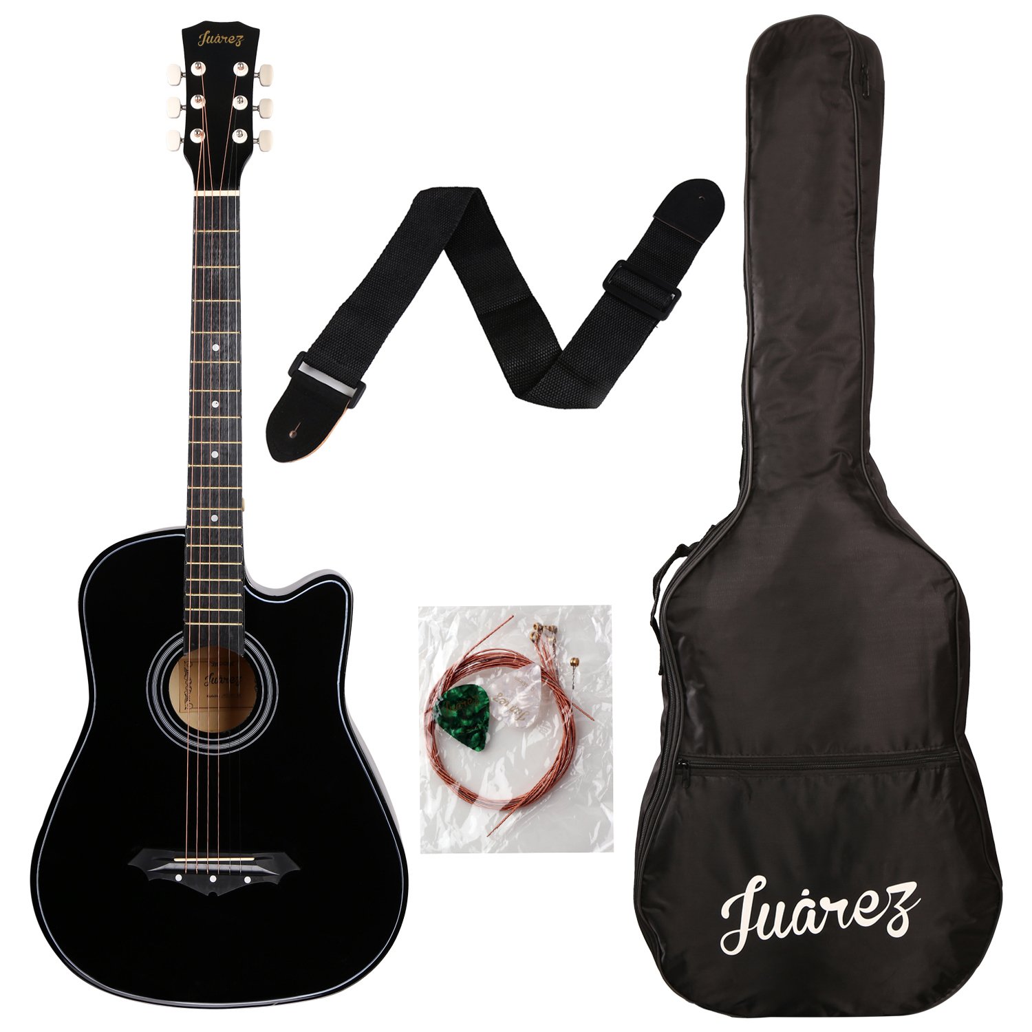 Juârez Acoustic Guitar, 38 Inch Cutaway