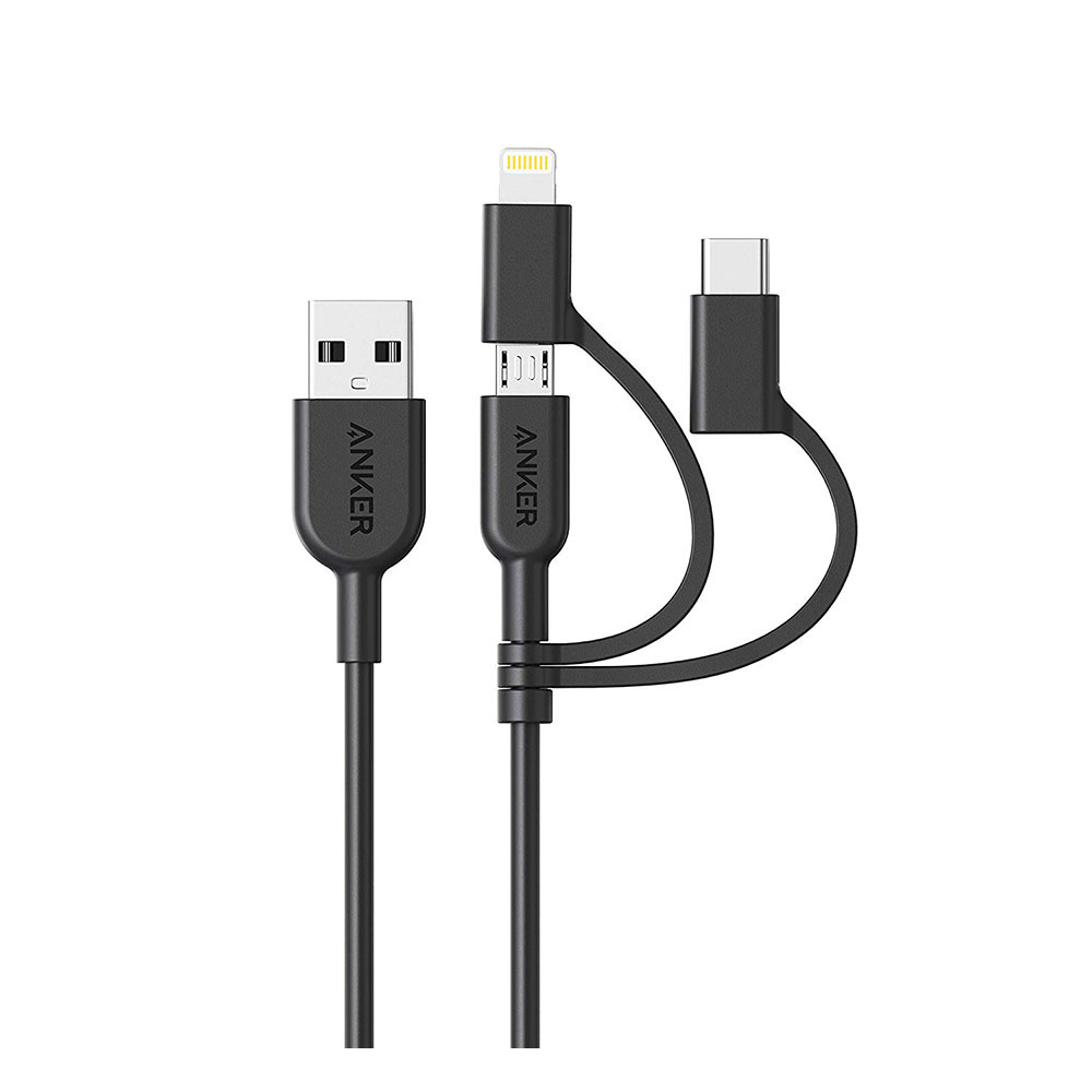 Anker A8436H11 3-in-1 USB-A to Micro-USB