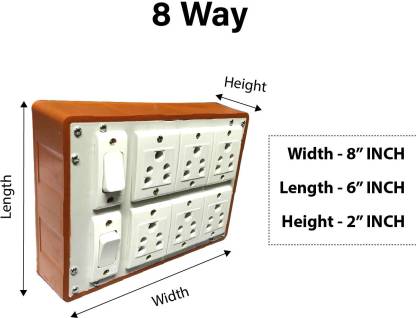 Everun electrical 2+6 6 A Four Way Elect