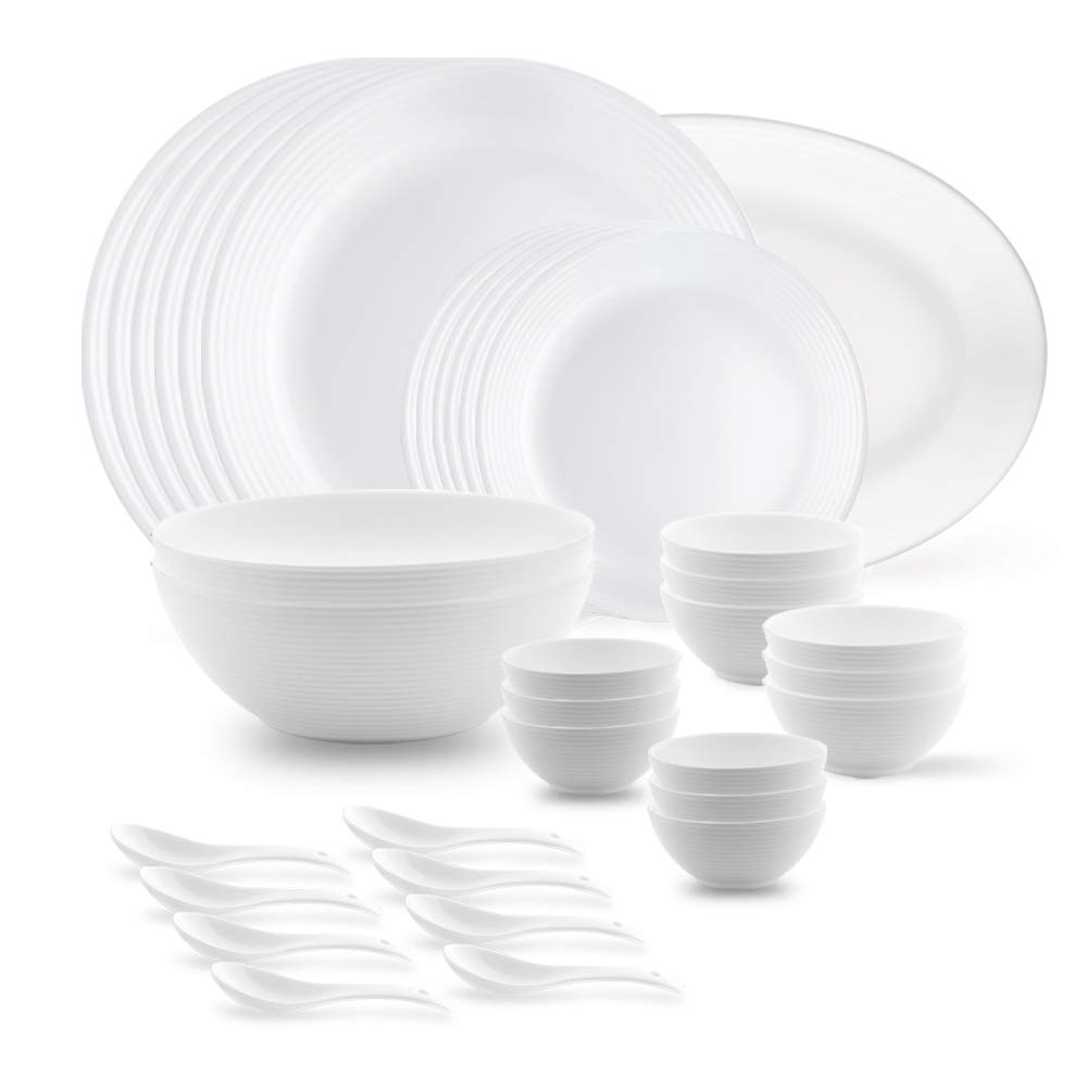 Larah by BOROSIL Opalware Dinner Set - 3