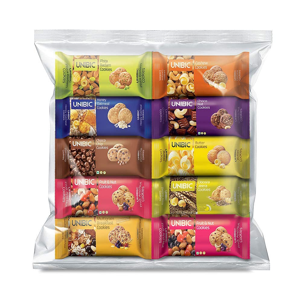 Unibic Assorted Cookies, 75g (Pack of 10