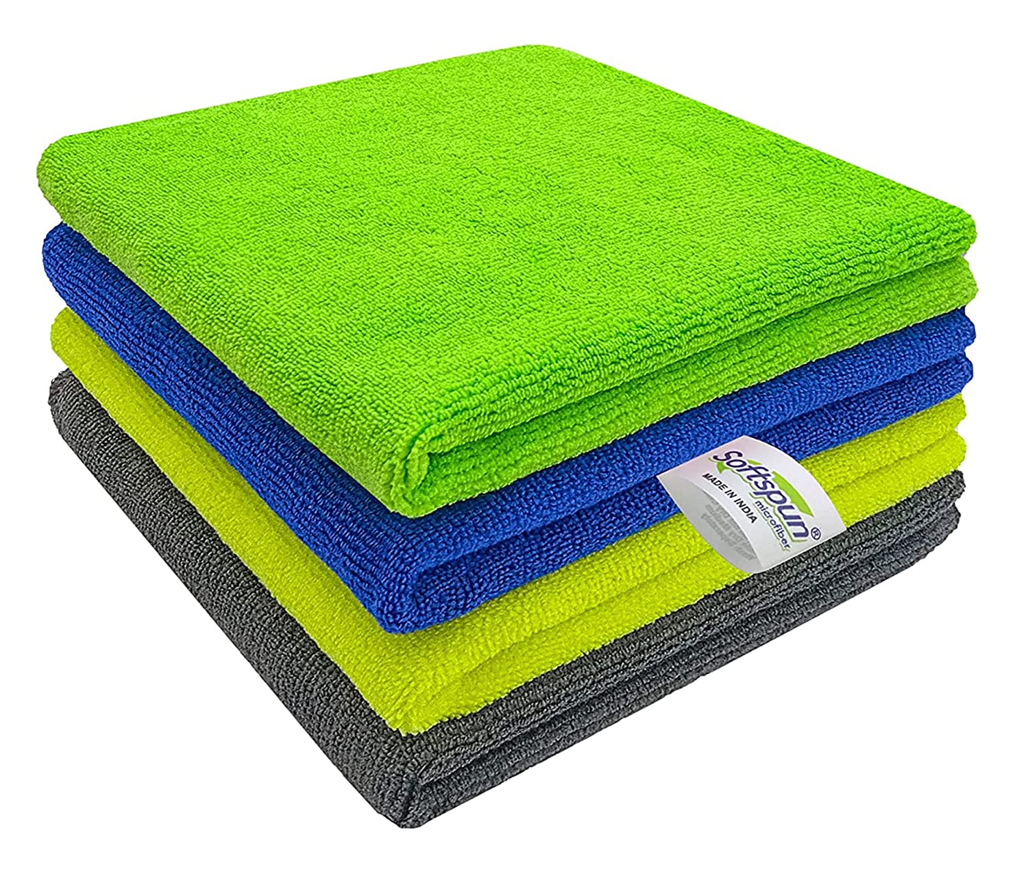 SOFTSPUN Microfiber Cleaning Cloths, 4pc