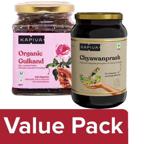 Buy Kapiva Organic Gulkand, 300 g + Chya