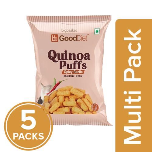 Buy GoodDiet Quinoa Puffs - Spicy Garlic