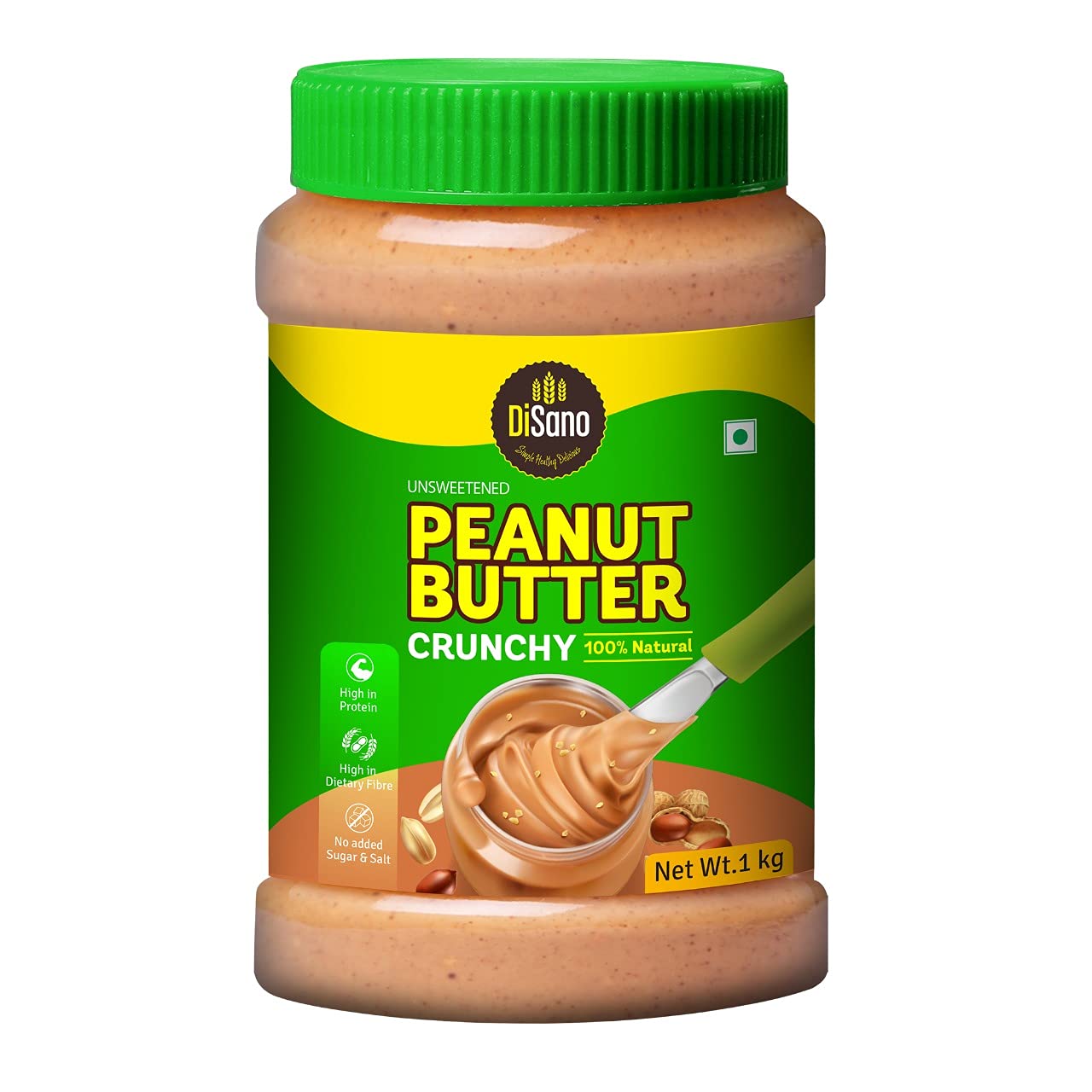 DiSano Peanut Butter, All Natural, Crunc