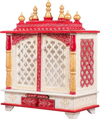 kamdhenu art and craft Mandir Wooden Tem