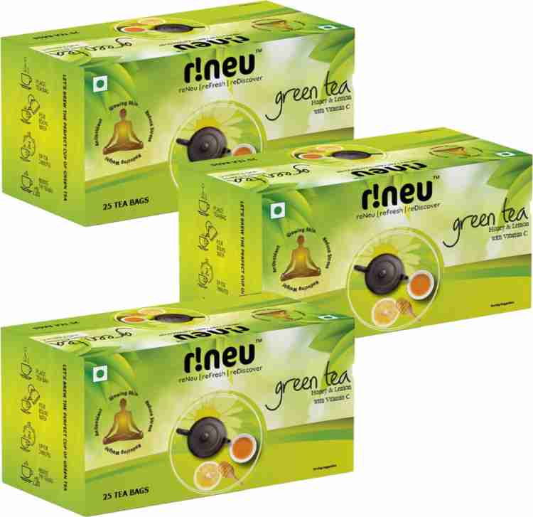 r!neu Green Tea | Honey & Lemon | Added 