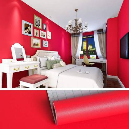 WallBerry Wall Stickers Wallpaper Red So