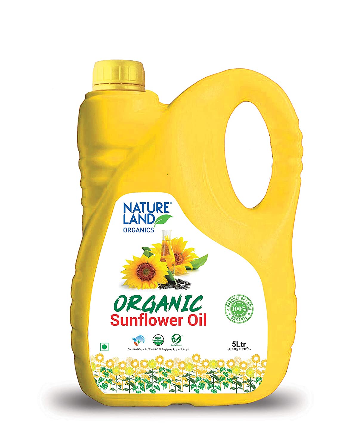 Natureland Organics Sunflower Oil 5 LTR 