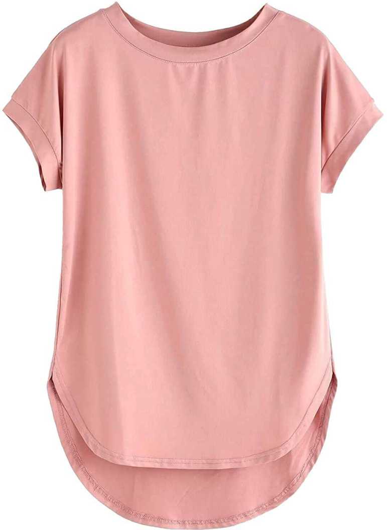 GIRLS SHOPPIE Casual Half Sleeve Solid W