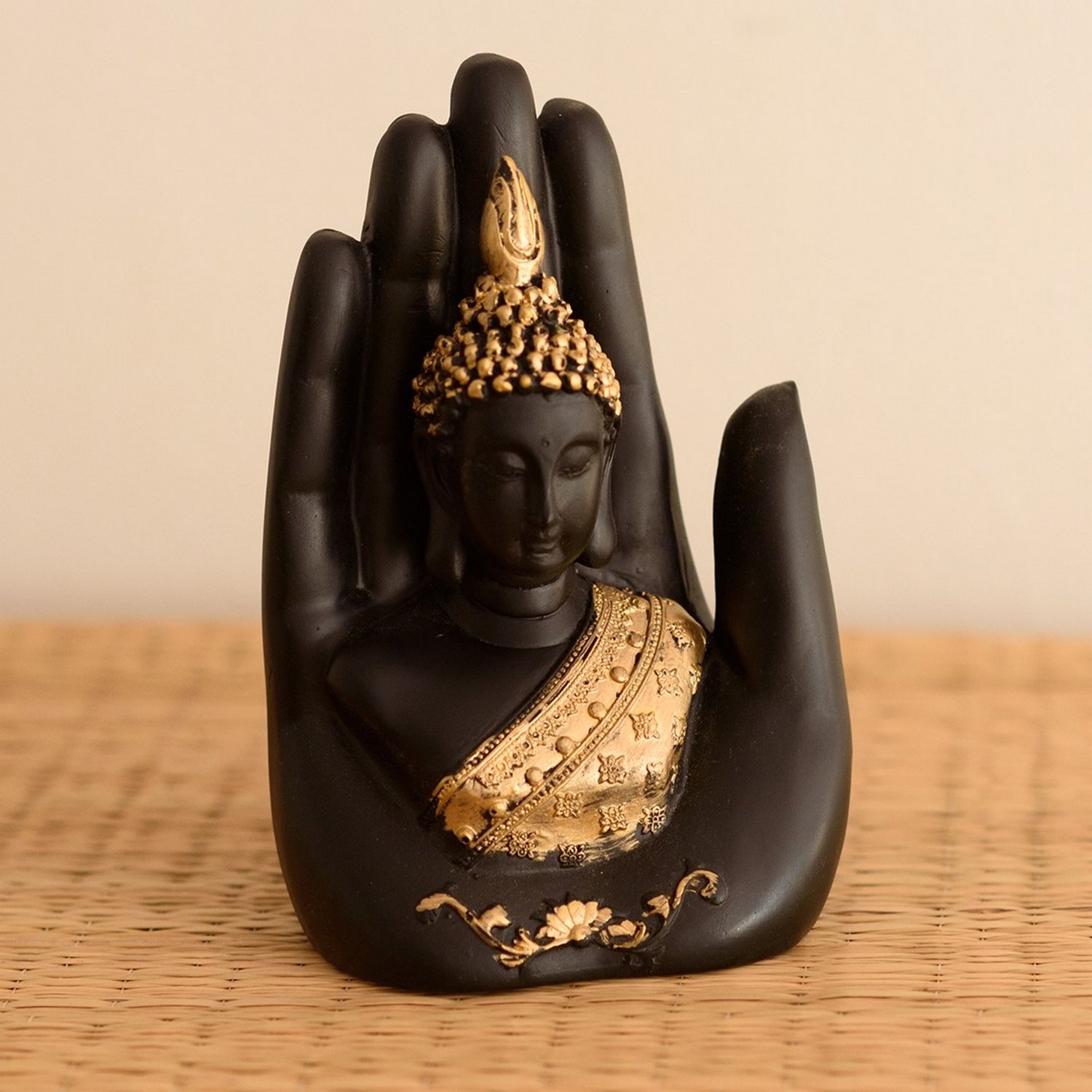 eCraftIndia Golden Handcrafted Palm Budd