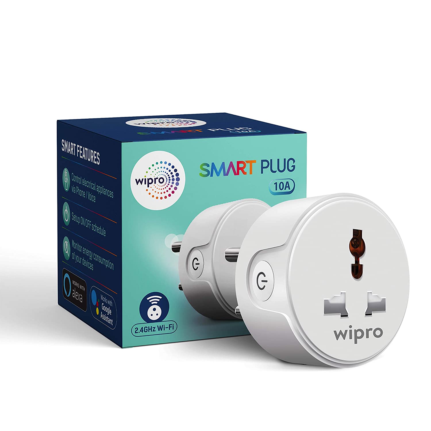 Wipro 10A smart plug with Energy monitor