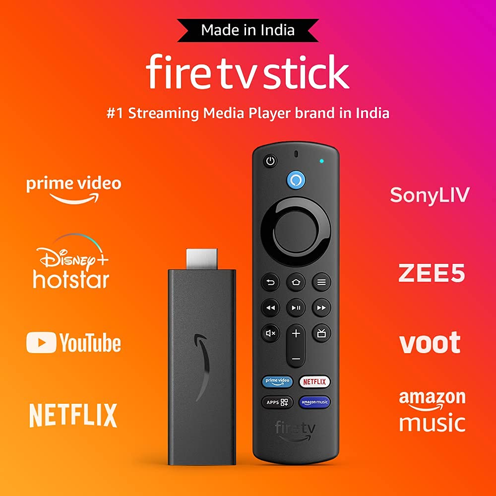 Fire TV Stick (3rd Gen, 2021) with Alexa