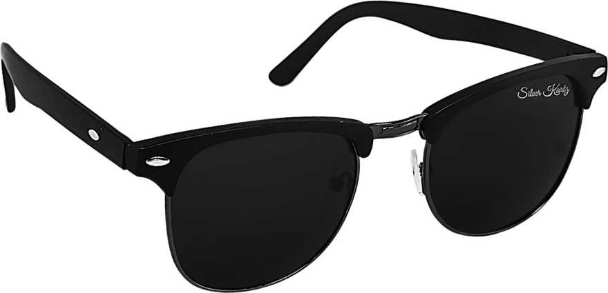 Buy Silver Kartz Clubmaster Sunglasses B