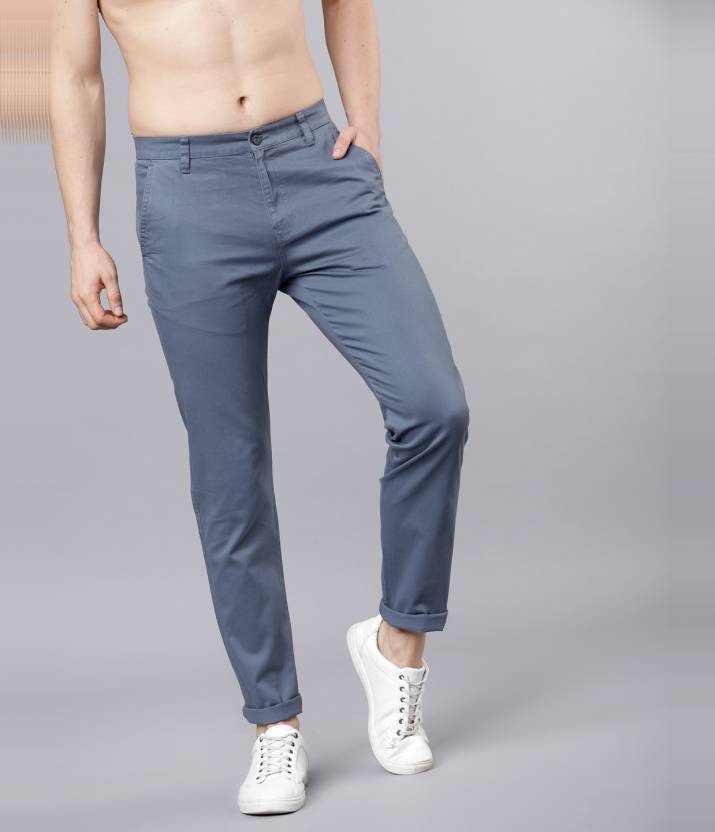 HIGHLANDER Slim Fit Men Grey Trousers - 