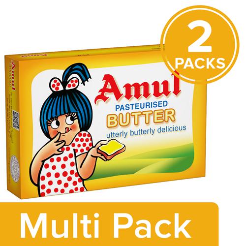 Buy Amul Butter - Pasteurized 2x100 gm (