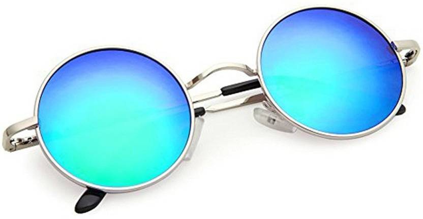 Buy I Flash Round Sunglasses Blue For Me