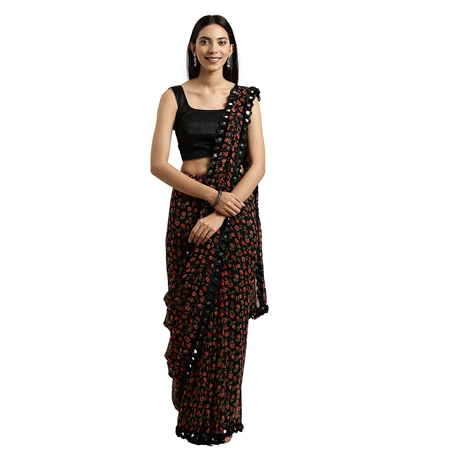 Buy Womanista Women's Georgette with Blo