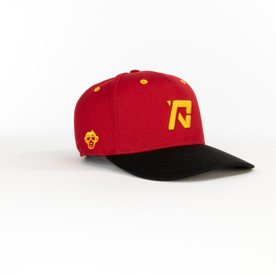 Buy RV Logo Red Curved Brim Snapback Onl