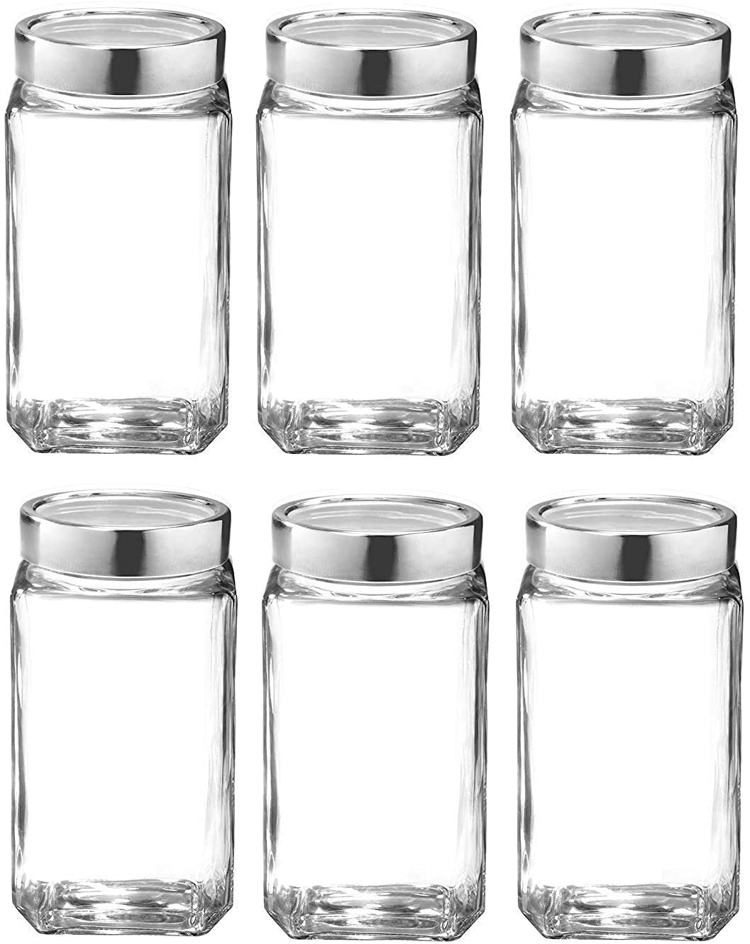 Buy AMIRATE Glass Jars Set for Kitchen S