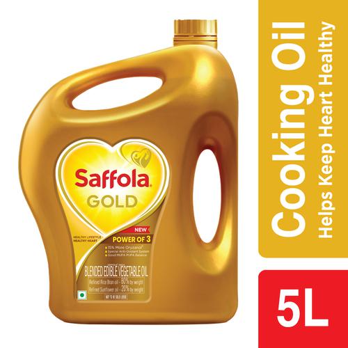 Buy Saffola Gold Edible Oil 5 Ltr Jar On