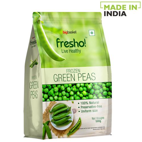 Buy Fresho Frozen Green Peas Online at B