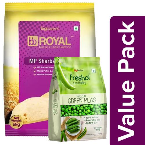 Buy bb Combo Fresho Frozen Green Peas 50