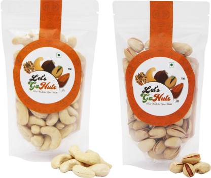 Let's GoNuts Whole Cashew Nuts (Kaju)/Pi