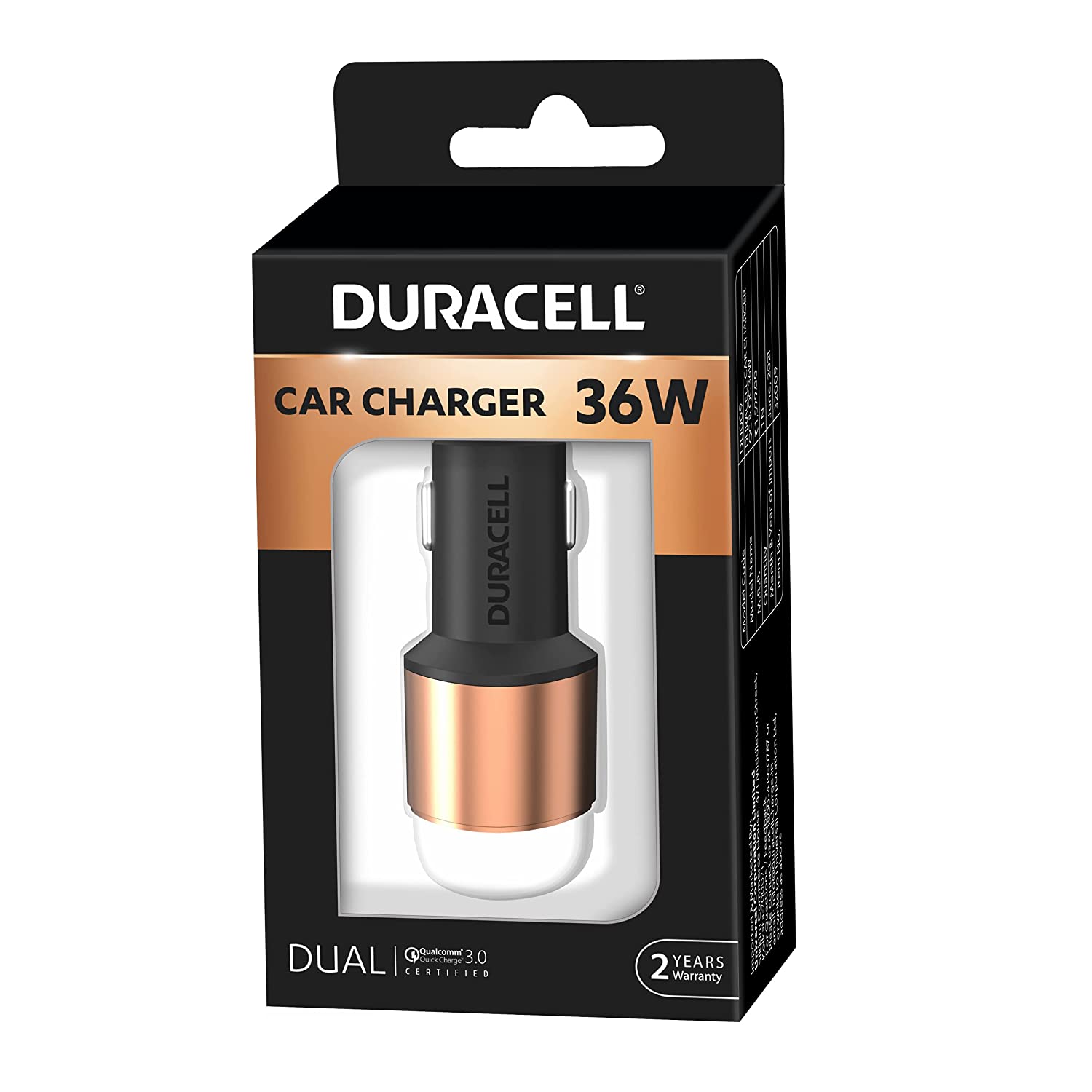 Duracell Du009 36 W Dual Port Car Charge