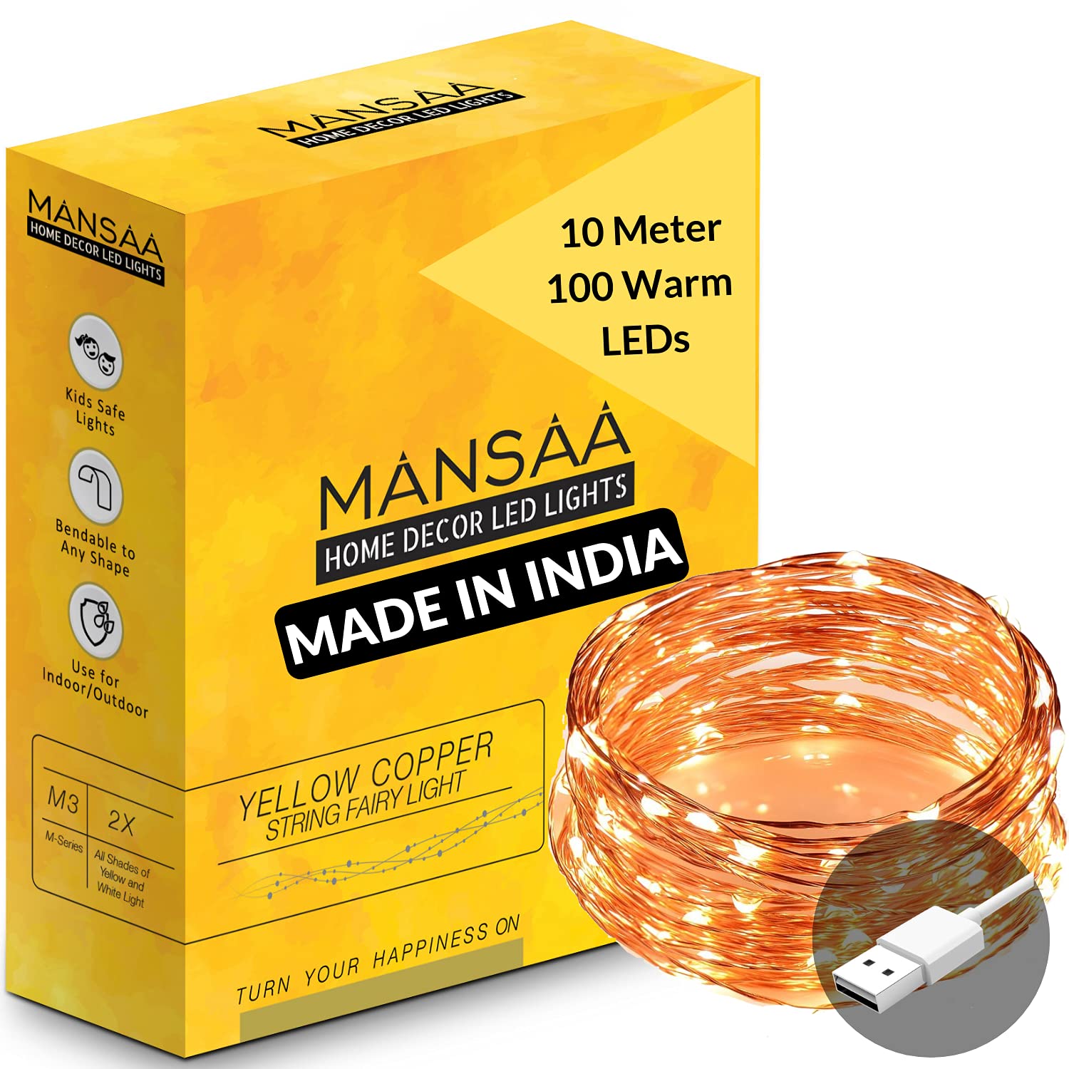 Buy Mansaa Essentials 100 LED Copper Fai