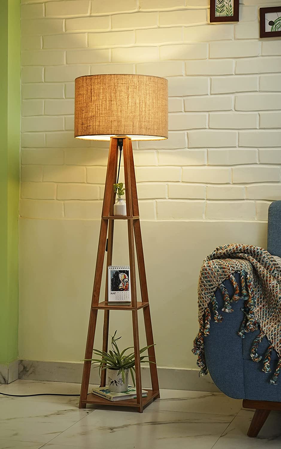 Crosscut furniture Wooden Floor Lamp, Be