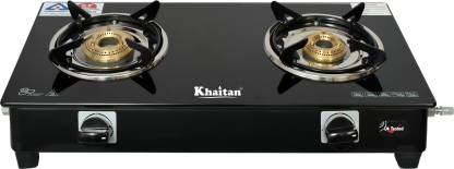 Khaitan 2 Burner BP Nano Premium MS Blac