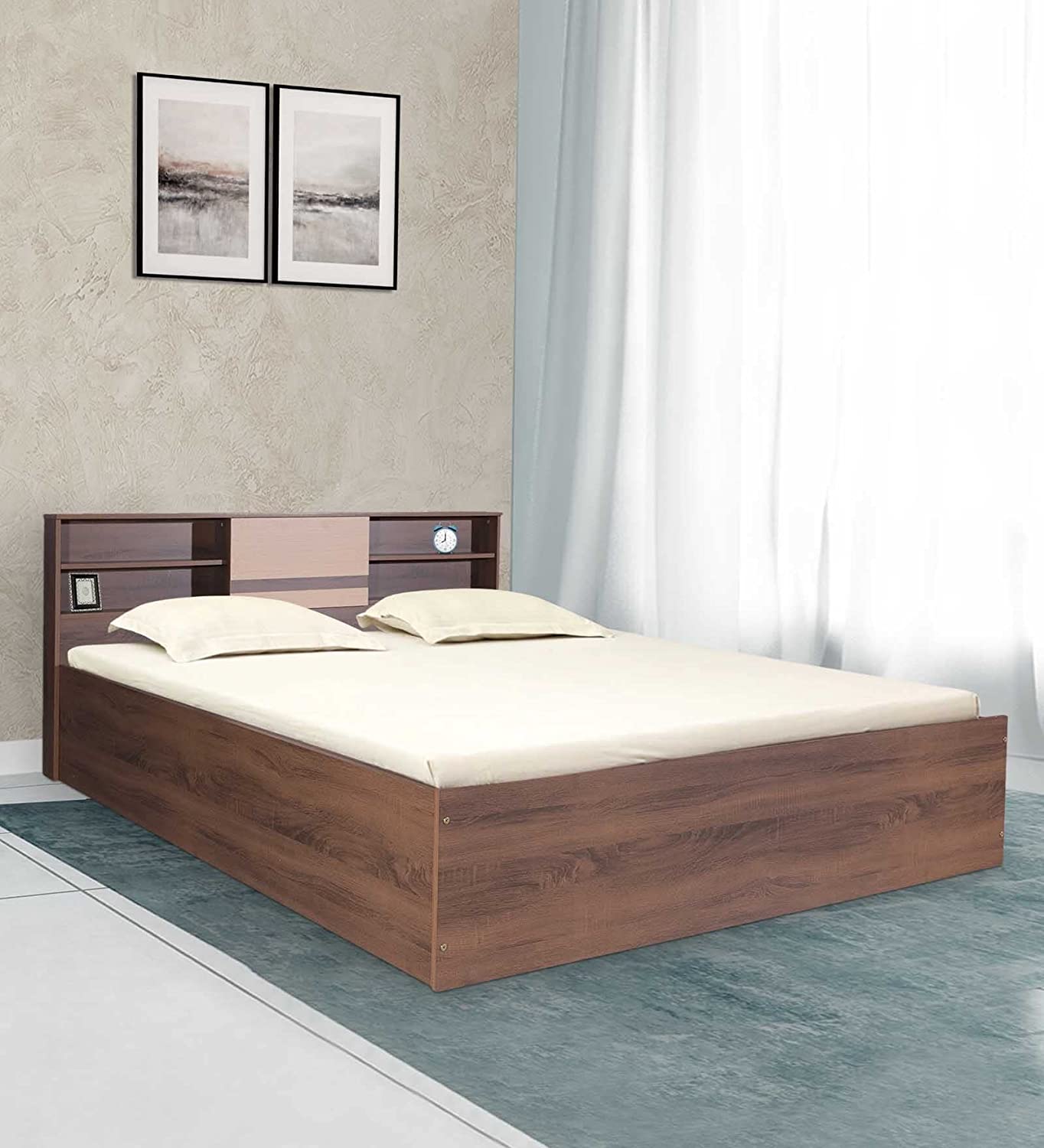 Pepperfry King Size Bed | Brand: Valuewu