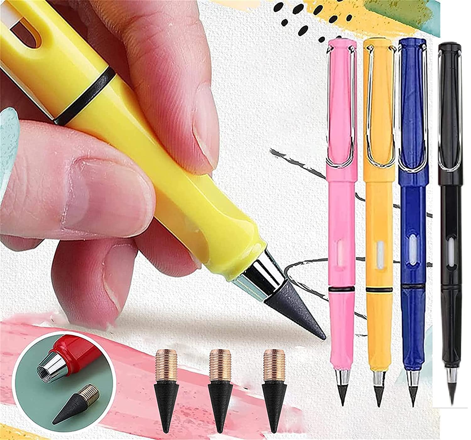 KICKZU 4PCS Everlasting Pencil Inkless P