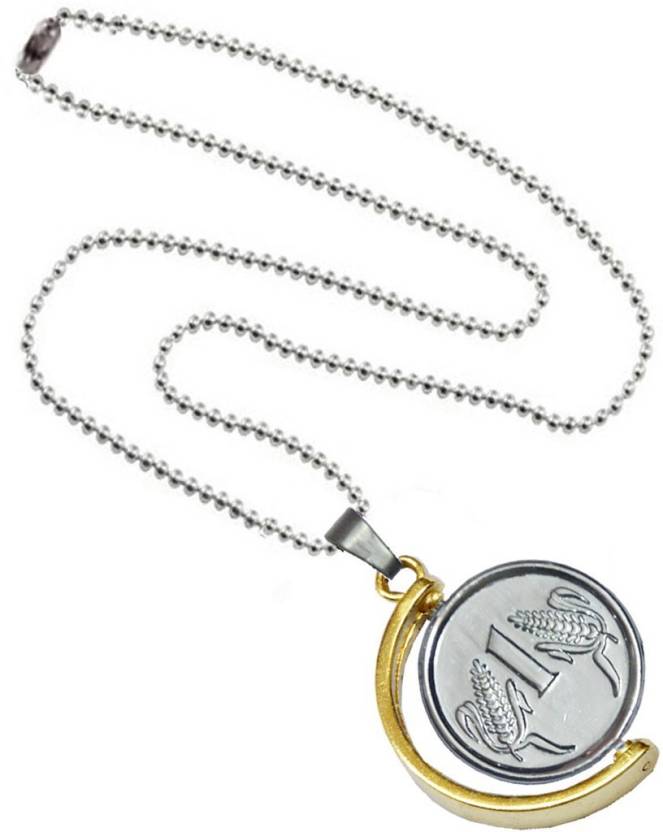 Men Style One Ruppess Coin Anjaan Locket