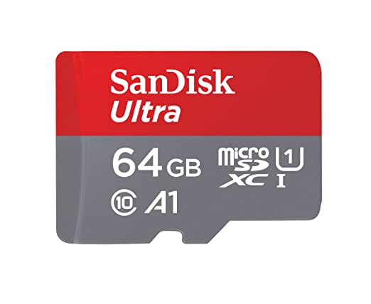 SanDisk Ultra microSD UHS-I Card 64GB, 1